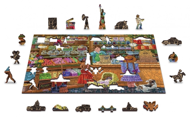 Puzzle in Legno Avventura Dolce 2 in 1