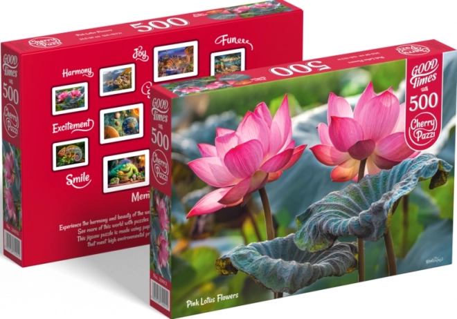 Puzzle Fiori Di Loto Rosa 500 Pezzi