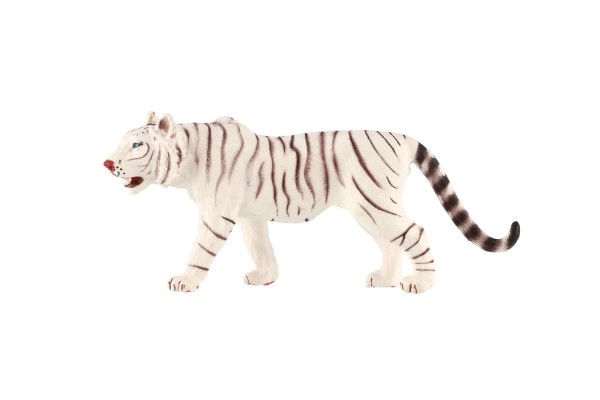 Tigre bianco indiano in plastica 14cm confezionato