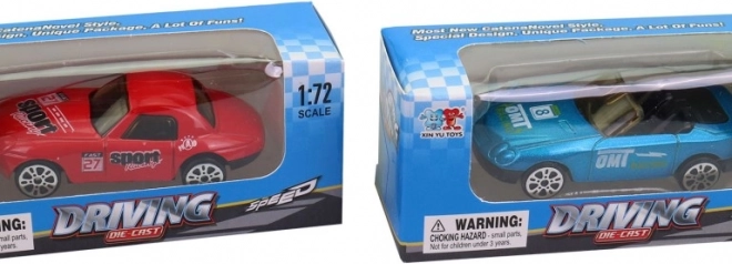 Auto da corsa 7 cm con ruote libere