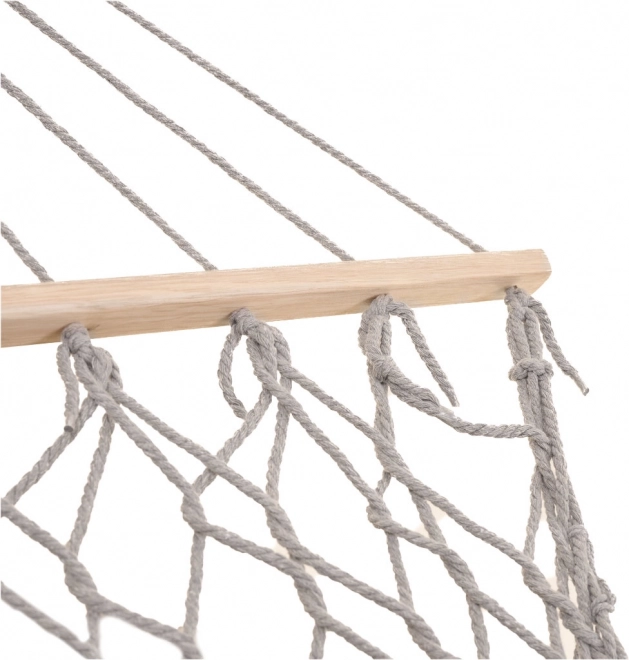 Amaca da giardino Boho con frange grigia 200 cm