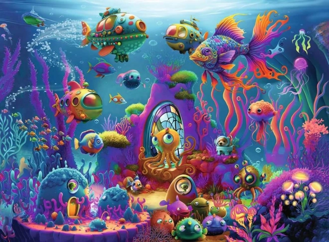 Puzzle Aliens Nell'oceano XXL 150 Pezzi