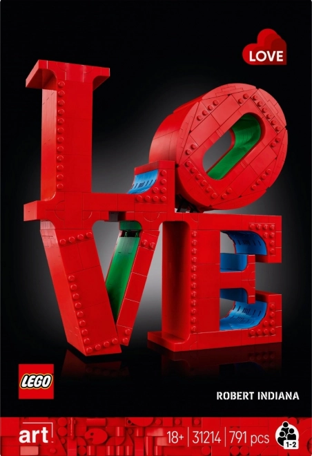 Scultura d'amore LEGO Art