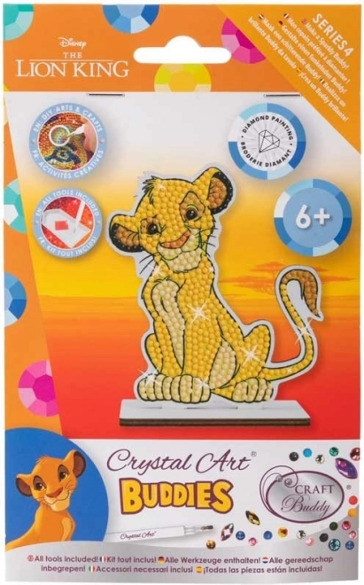 Pittura di diamanti Il re leone Simba