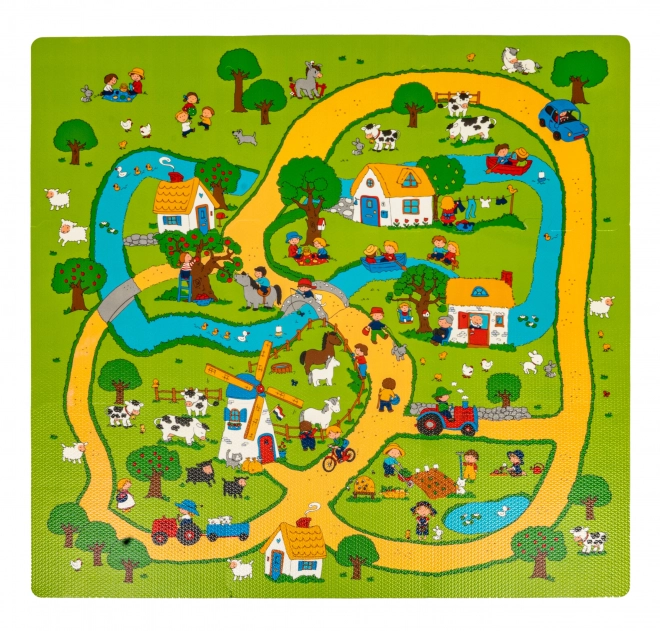 Tappeto puzzle La vita in campagna per bambini 10m+