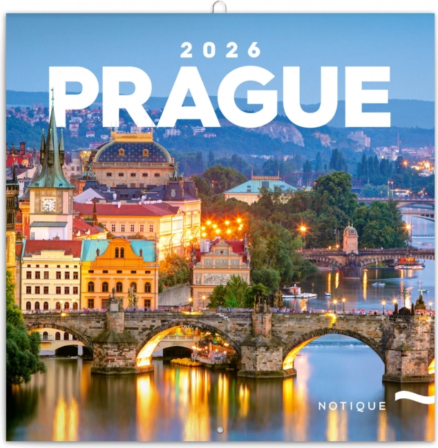 Calendario con note Praga 2026