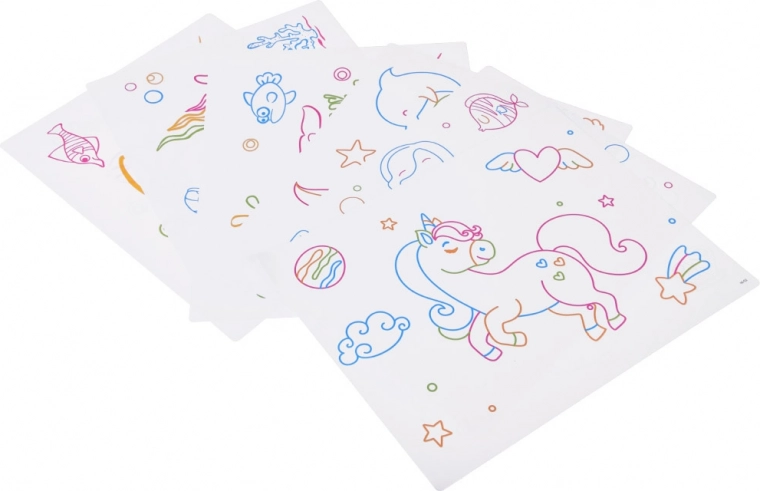 Lavagna riutilizzabile con stencil