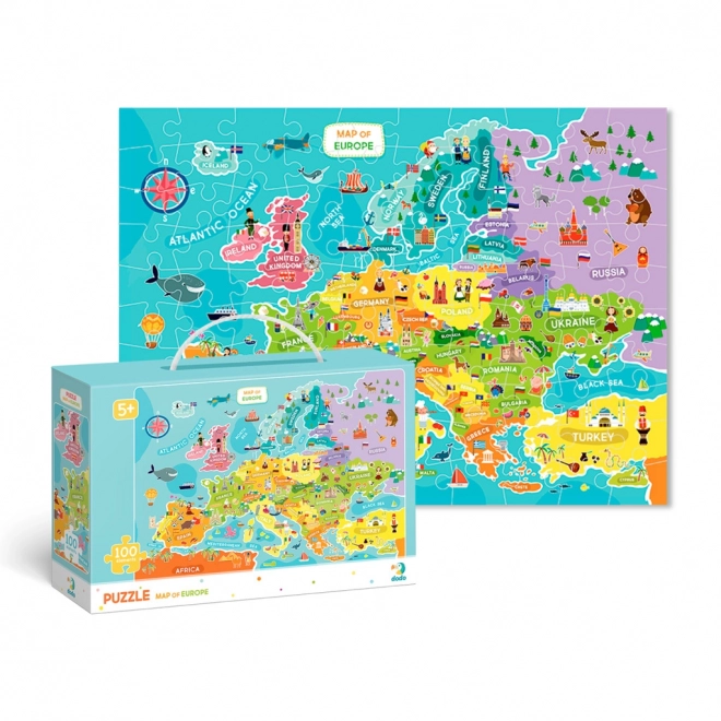 Puzzle educativo Mappa d'Europa 100 pezzi