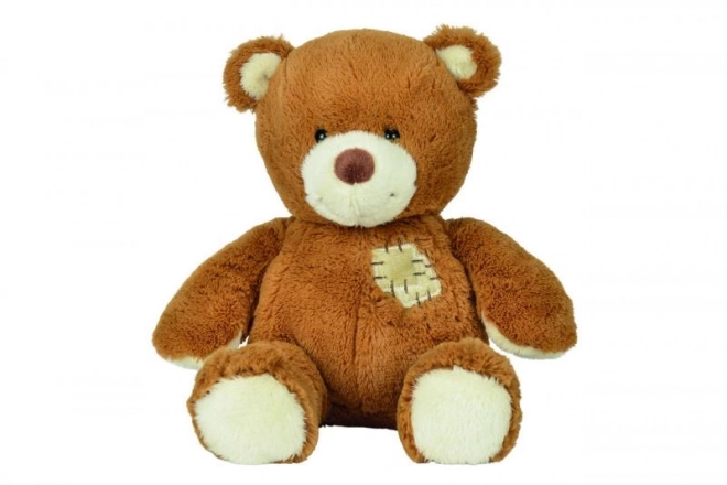 Peluche Orsacchiotto con Toppa Decorativa, 25cm