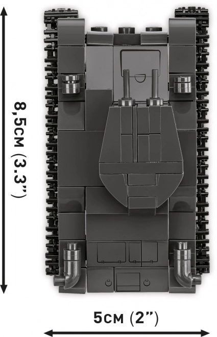 Set di costruzione 3 carri armati storici: Panzer I, Valentine IX, Renault R35