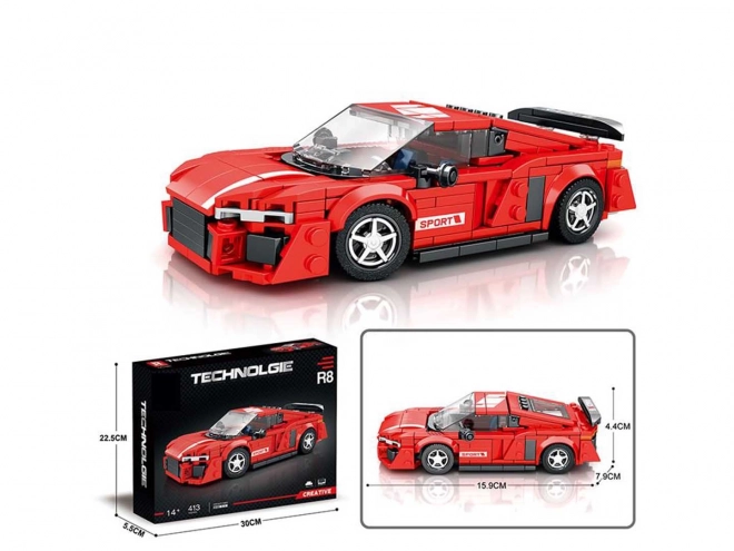 Set di Costruzione Auto Sportiva Rossa