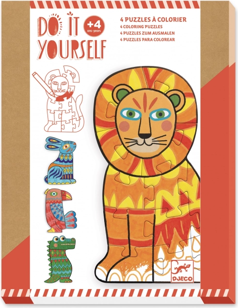DJECO DIY puzzle Animali