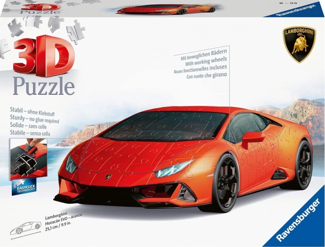 Lamborghini Huracán Evo puzzle 3D