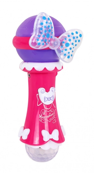 Microfono Karaoke Bambini 3+ Rosa con Cambiavoce e Luci