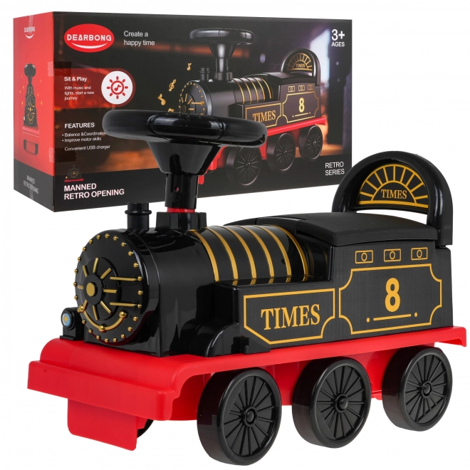 Locomotiva Retro Interattiva per Bambini con Luci e Suoni