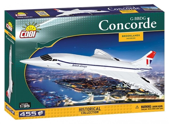 Set costruzioni aereo supersonico Concorde G-B BDG