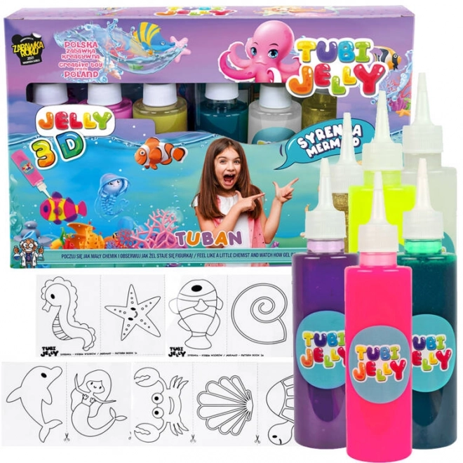 Set Tubi Jelly 6 Colori - Sirena