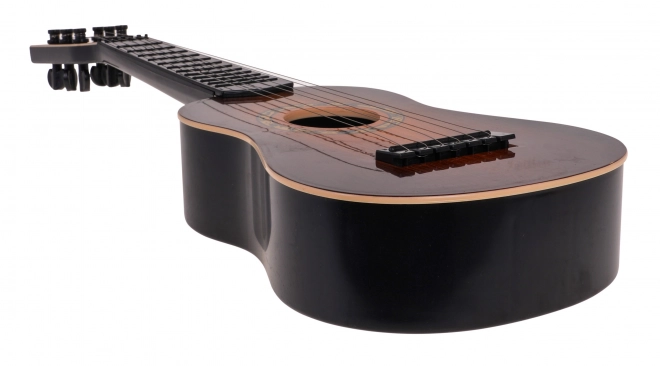 Chitarra classica per bambini 3+ marrone scuro in plastica con corde metalliche