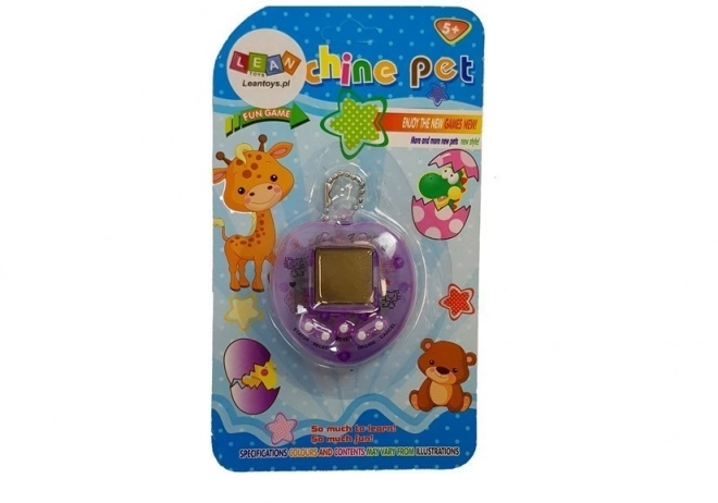 Gioco Elettronico Tamagotchi Viola con Catenina