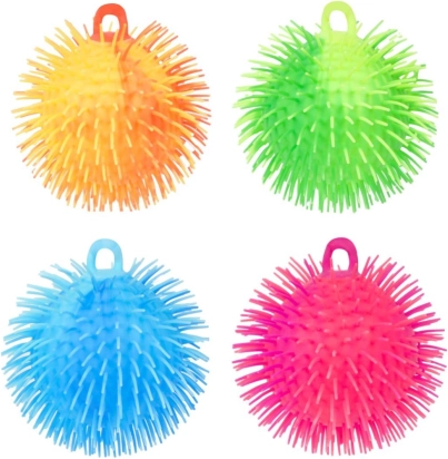 Palla antistress in silicone da spremere con morbide punte 15 cm – 4 colori