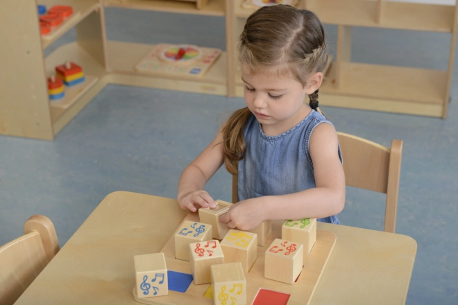 Masterkidz Montessori set di cubi sonori in legno