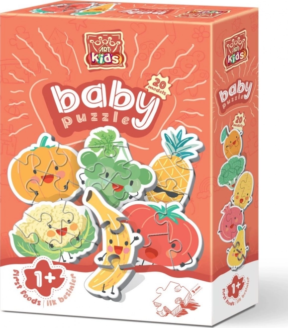 Puzzle bambino frutta e verdura