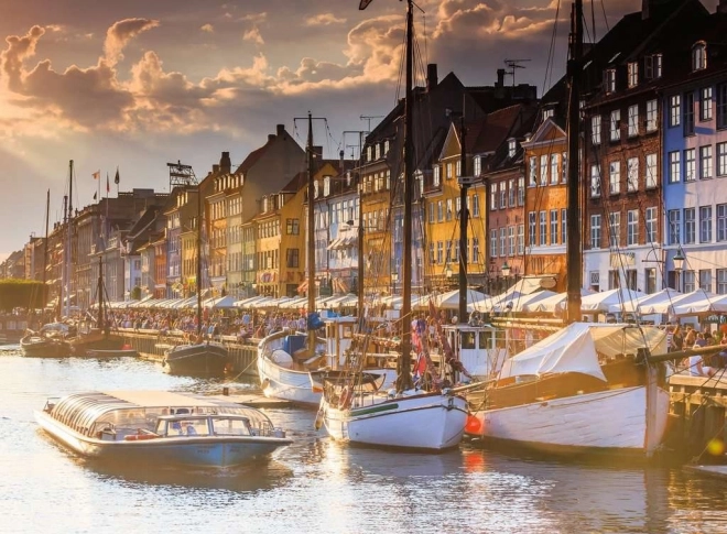 Puzzle Ravensburger: Tramonto a Copenaghen