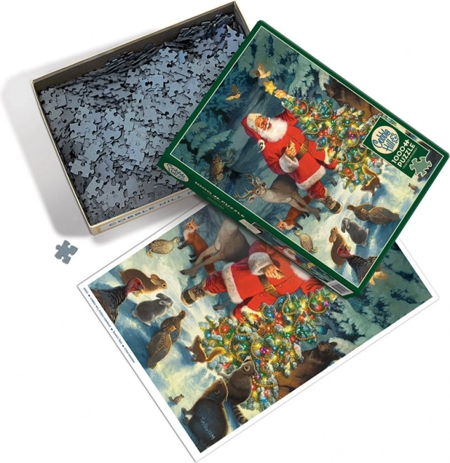 Puzzle Albero di Babbo Natale Cobble Hill 1000 Pezzi