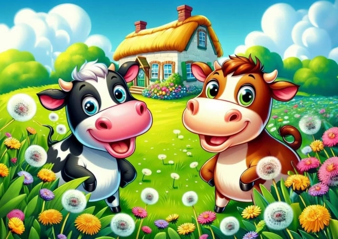Puzzle Mucche Felici 25 pezzi