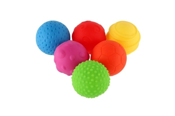 Set di 6 palline di gomma con texture