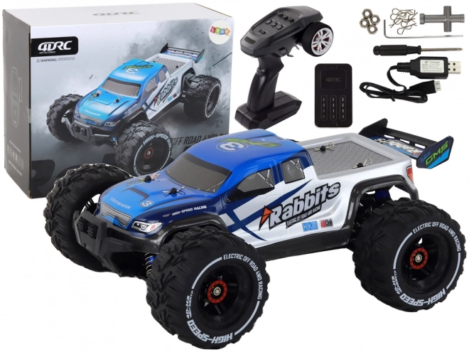 Auto Fuoristrada Rabbits RC Blu a Quattro Ruote Motrici