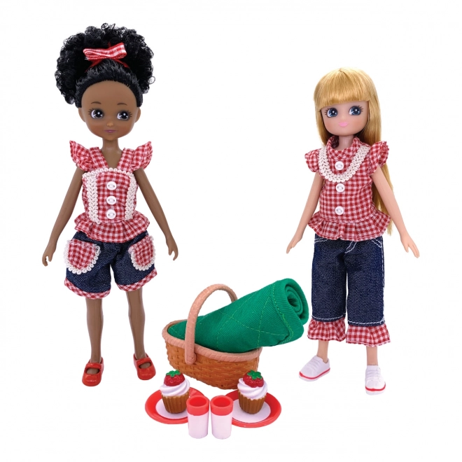 Lottie bambole picnic nel parco