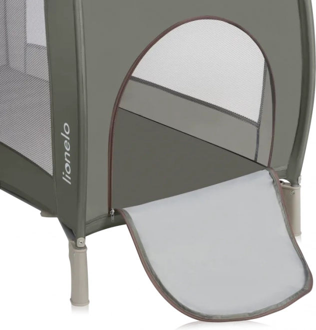 Lettino da viaggio Lionelo Sven Plus Beige Olive