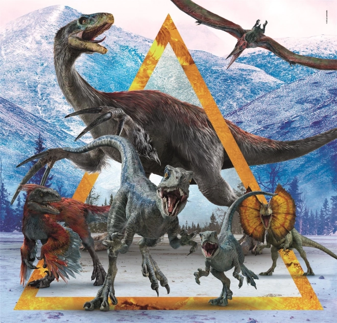 Puzzle Jurassic World 3x48 pezzi