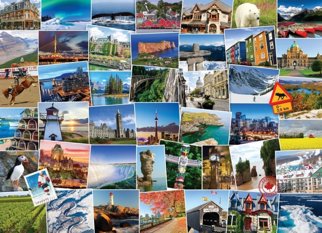 Puzzle Viaggiatori del Mondo - Canada 1000 Pezzi