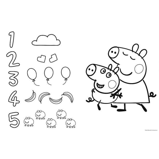 Puzzle Doppia Faccia Peppa Pig Super Gigante