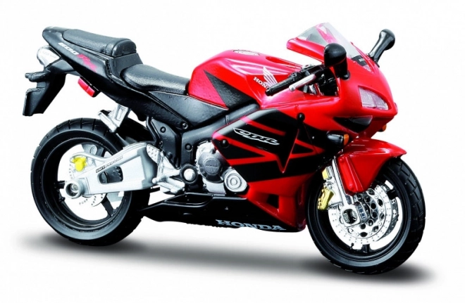 Modello metallico di motocicletta Honda CBR 600RR con supporto 1/18