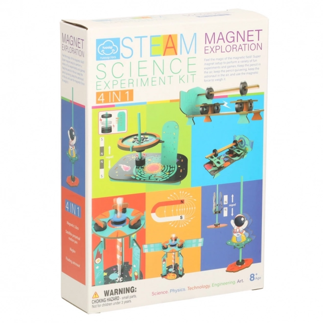 Kit educativo esperimenti scientifici magnetici fai da te 4 in 1