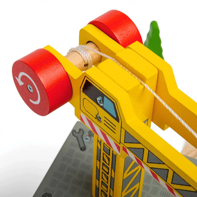 Grande gru gialla Bigjigs Rail