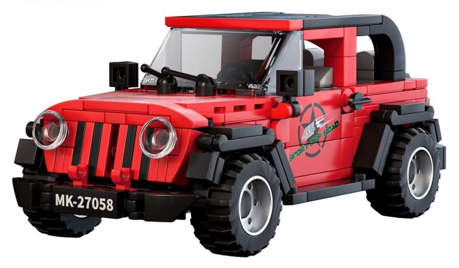 Set costruzioni car 414 pezzi rosso