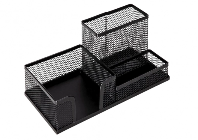 Organizer per accessori per ufficio in metallo nero