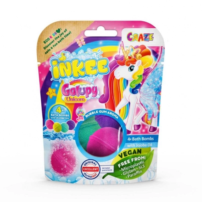 Bombe da bagno INKEE - Colori unicorno Galupy