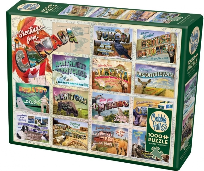 Puzzle Saluti dal Canada COBBLE HILL 1000 pezzi