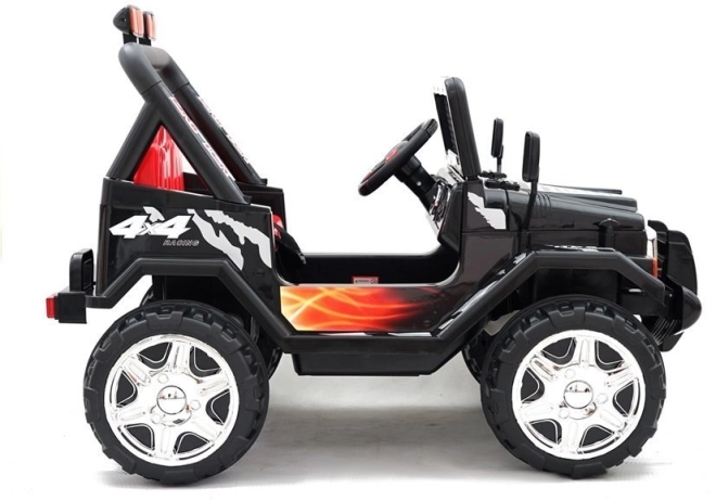 Auto elettrico per bambini Jeep potente nero S618