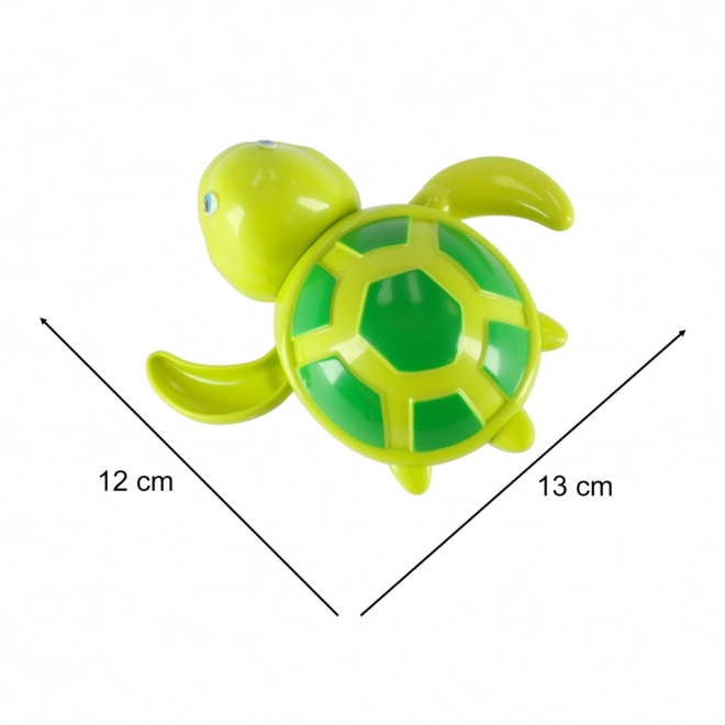 Giocattolo da bagno tartaruga verde a carica