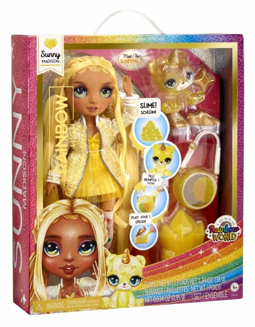 Fashion doll Rainbow High con animaletto - Sunny Madison