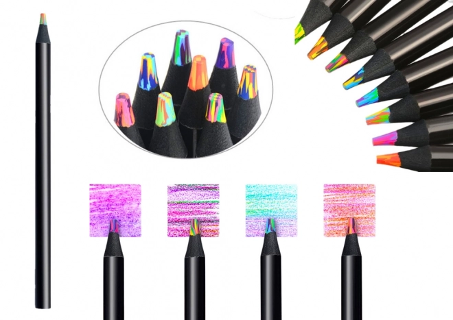 Set di matite multicolori rotonde creative 12 pz