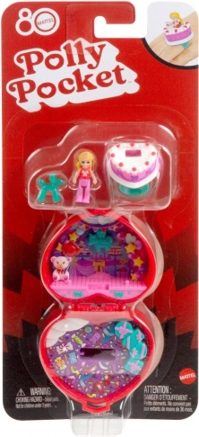 polly pocket set compatto anniversario per l’80º di mattel con anellino