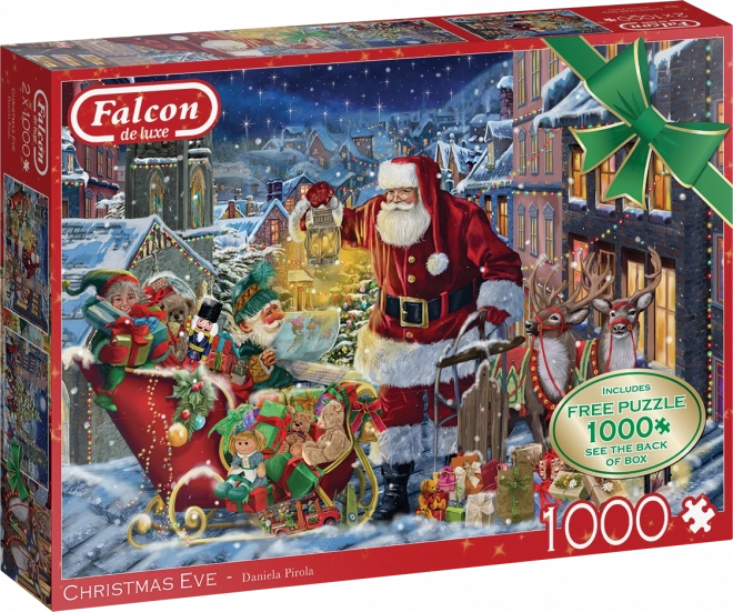 Falcon puzzle giorno di Natale 2x1000 pezzi