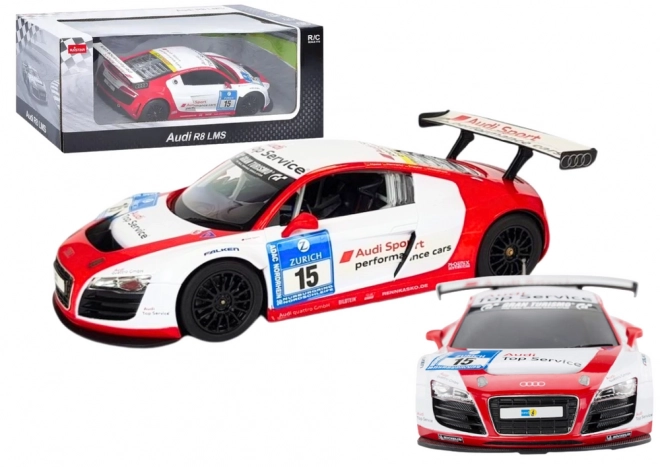 Auto telecomando sportivo Audi R8 LMS bianco